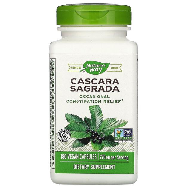 Nature's Way, Cascara Sagrada, 270 mg, 180 Vegan Capsules on Productcaster.