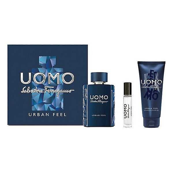 Men's Perfume Set Uomo Urban Feel Salvatore Ferragamo EDT (3 pcs) (3 pcs) on Productcaster.