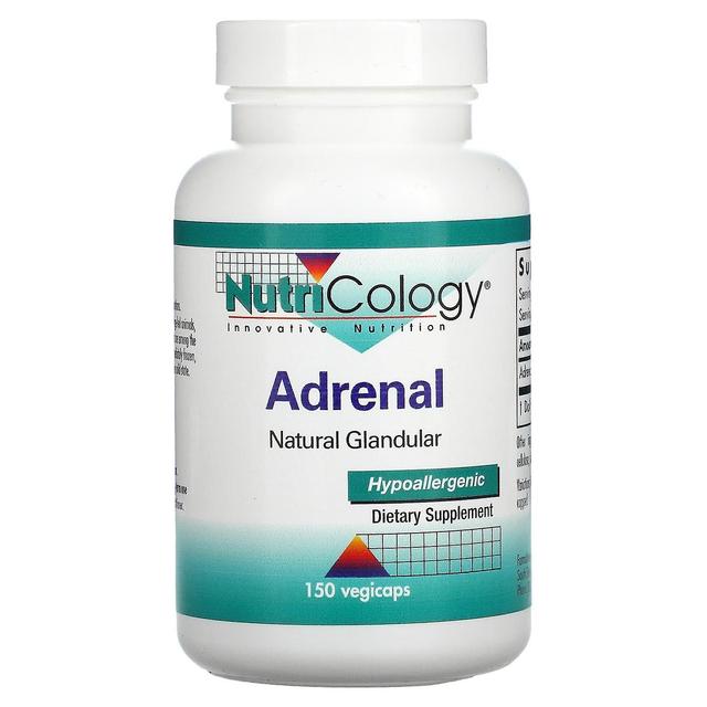 Nutricology, Adrenal, Natural Glandular, 150 Vegicaps on Productcaster.