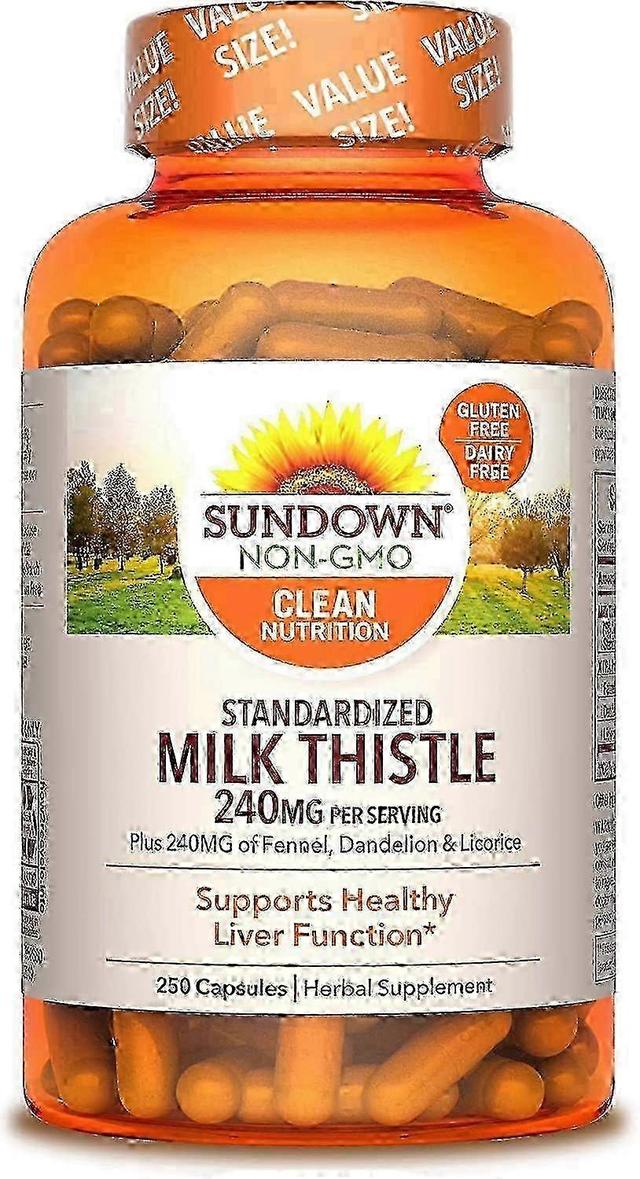 Sundown naturals milk thistle xtra, 240 mg, capsules, 250 ea on Productcaster.