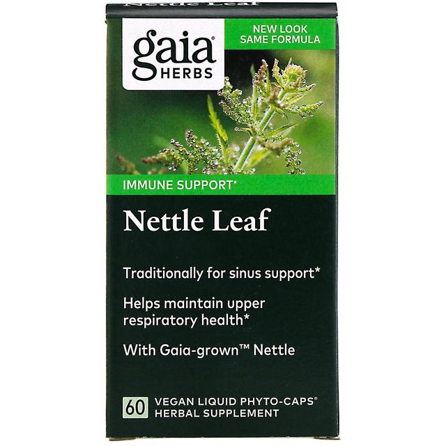 Gaia Herbs Gaia Örter, Nettle Leaf, 60 Vegan Flytande Phyto-Mössor on Productcaster.