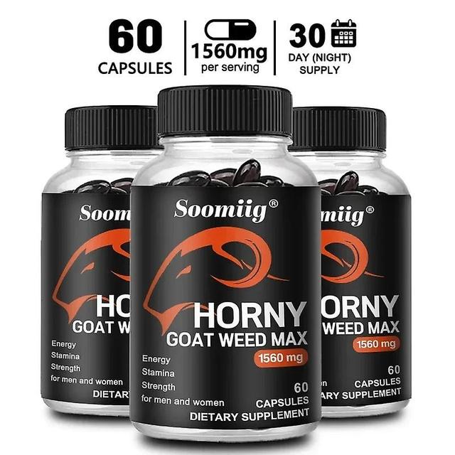 Sofirn Soomig Men's Energy Supplement Endurance Immune Support 1560mg 120 Capsules 60 count-3 bottle on Productcaster.