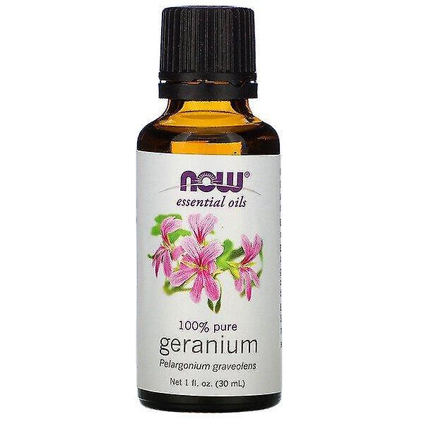 Now Foods, Essential Oils, Geranium, 1 fl oz (30 ml) on Productcaster.