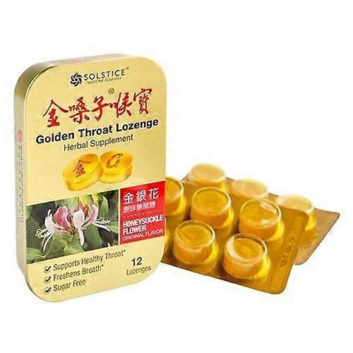 Golden Throat Golden Throat Lozenge Herbal Supplement Honeysuckle Flower, 12 Count (Pack of 1) on Productcaster.