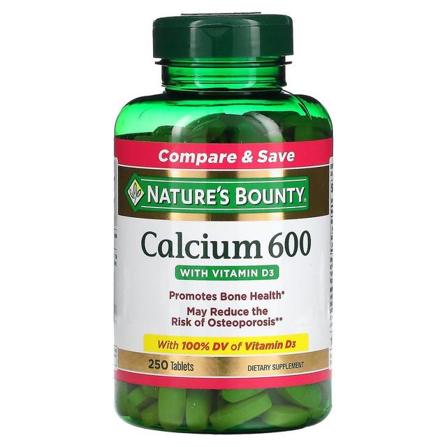 Natures Bounty Nature's Bounty, Calcium 600 with Vitamin D3, 250 Tablets on Productcaster.