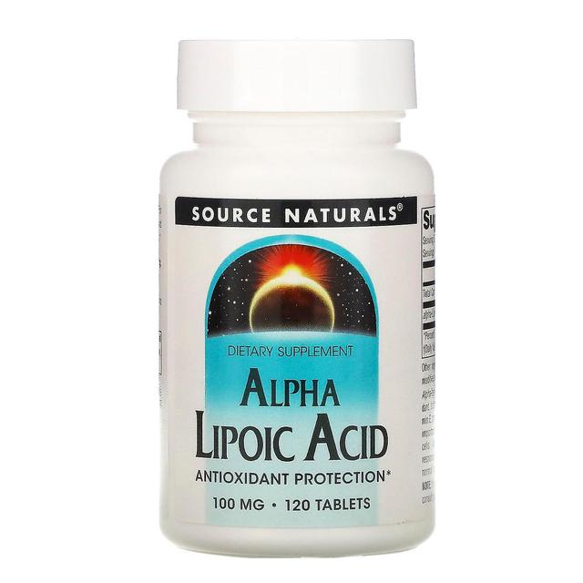 Source Naturals Kilde Naturals, Alpha Lipoic Acid, 100 mg, 120 tabletter on Productcaster.