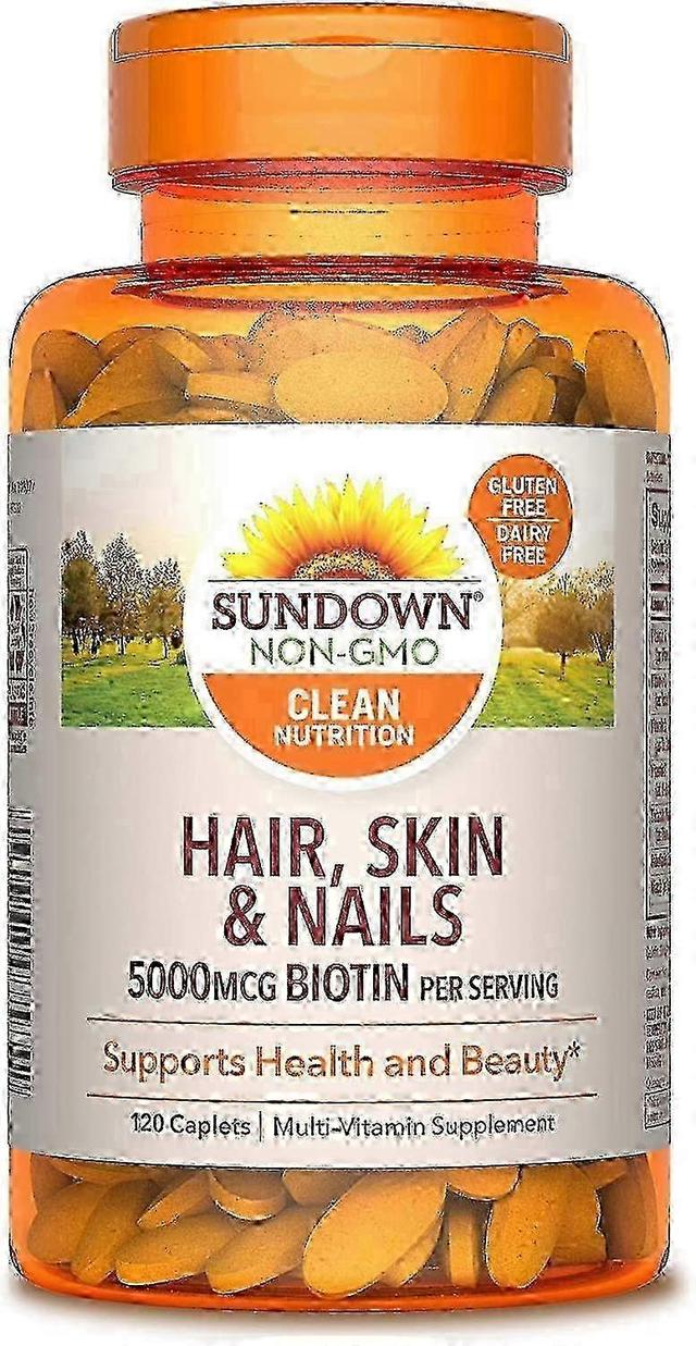 Sundown Naturals vlasy, koža & klince, caplets, 120 EA on Productcaster.