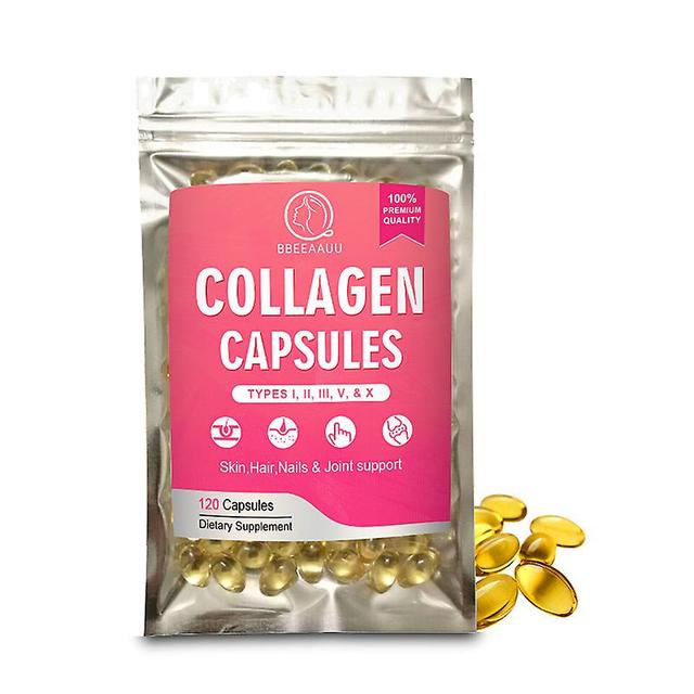 Visgaler Hydrolyzed Protein Collagen Capsules Beauty Health Whitening Anti-wrinkle Anti-aging Supports Hair Health Health Food 120PCS on Productcaster.