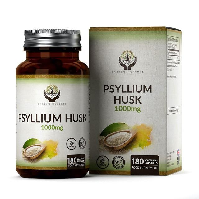 Earth's Nurture Psyllium Kuori (500mg) 180 Kapselit 3 Bottles (540 Capsules) on Productcaster.