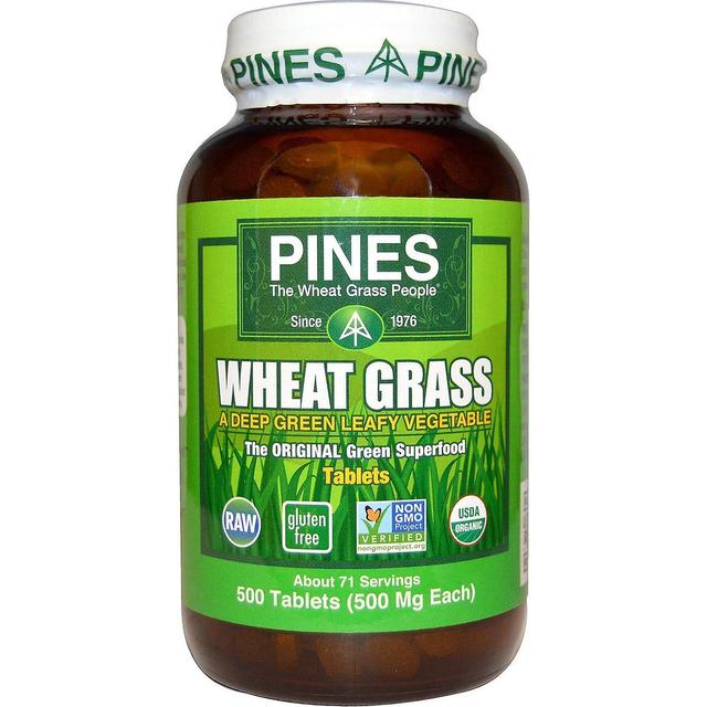 Pines International Pini Internazionali, Organico, Erba di grano, 500 mg, 500 Compresse on Productcaster.