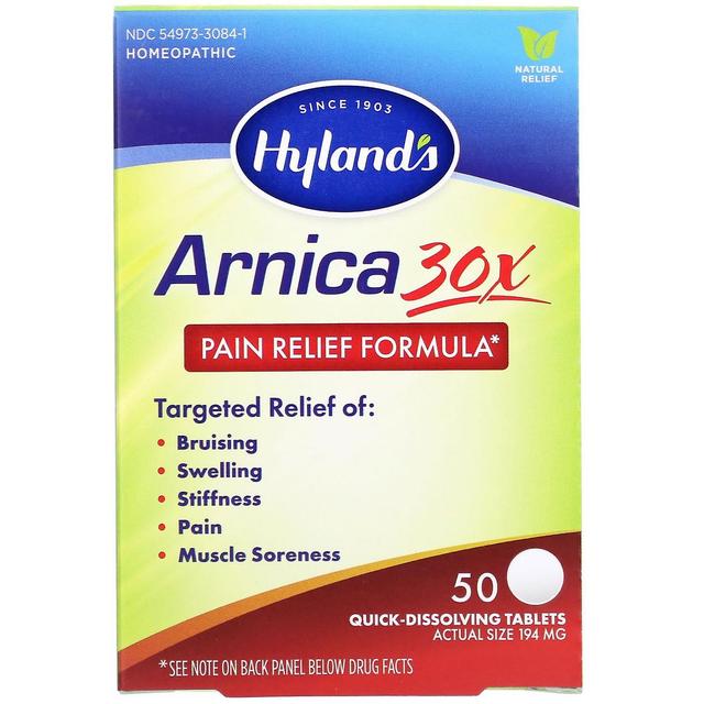 Hyland's, Arnica 30X, 50 Snabbupplösande tabletter on Productcaster.