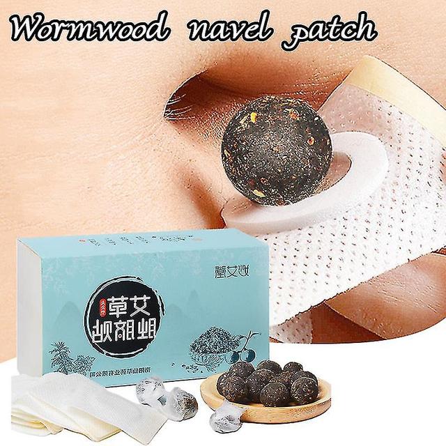 Navel Patches Stickers Wormwood Patch Natural Herb Self-heating Pain Navel Paste Abdomen Pads 30pcs on Productcaster.