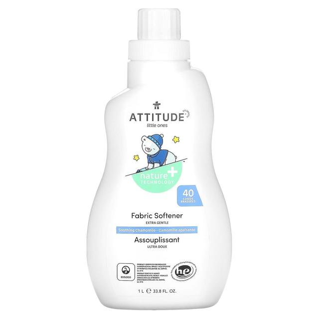 ATTITUDE, Piccoli, Ammorbidente, Notte, Camomilla lenitiva, 40 carichi, 33.8 fl oz (1 l) on Productcaster.