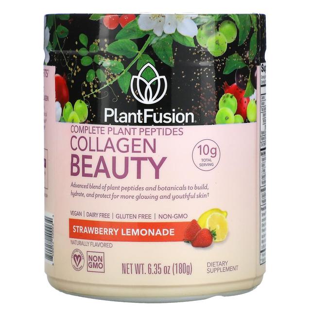 PlantFusion, Complete Plant Peptides, Collagen Beauty, Strawberry Lemonade, 6.35 oz (180 g) on Productcaster.