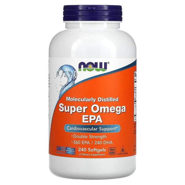 NOW Foods NU Livsmedel, Super Omega EPA, 360 EPA / 240 DHA, 240 Softgels on Productcaster.