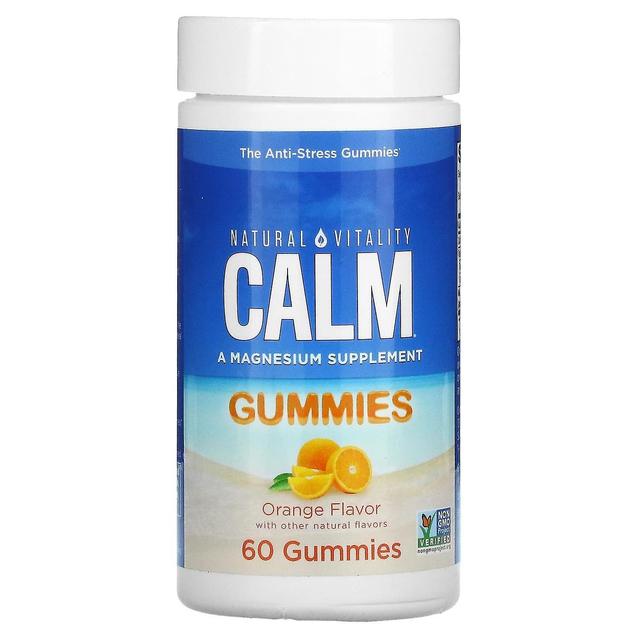 Natural Vitality, CALM, Le Gomme Antistress, Arancia, 60 Gummies on Productcaster.