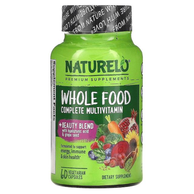 NATURELO, Whole Food Multivitamínico Completo + Beauty Blend, 60 Cápsulas Vegetarianas on Productcaster.