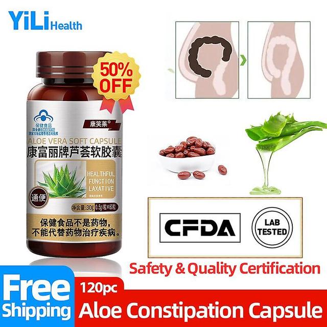 Coscelia Constipation Treatment Non-laxative Capsules Relief Improve Gut Aloe Vera Soybean Oil Beeswax Non-gmo Cfda Approve 60pc/bottle 1bottle 60pc on Productcaster.