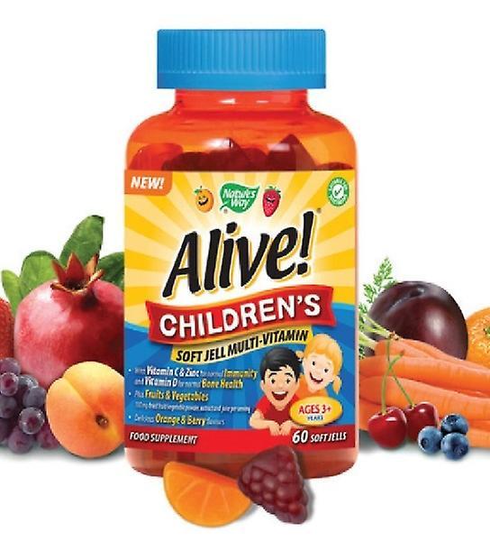 Nature's Way, Alive! Children`s Soft Jells, 60 chewables on Productcaster.