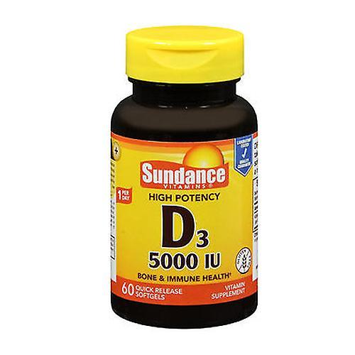 Sundance Vitamine Vitamin D3 High Potency Softgels,5000 IE,60 Tabs (Packung mit 2) on Productcaster.