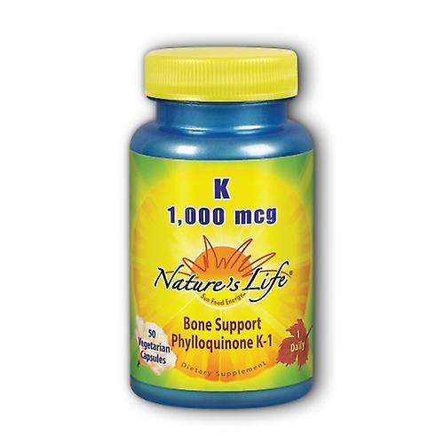 Nature's Life K-1 Phylloquinone,1000 mcg,50 vcaps (Pack of 4) on Productcaster.