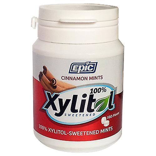 Epic Dental 100% Xylitol Sweetened Breath Mints, Cinnamon 180 Count (Pack of 6) on Productcaster.