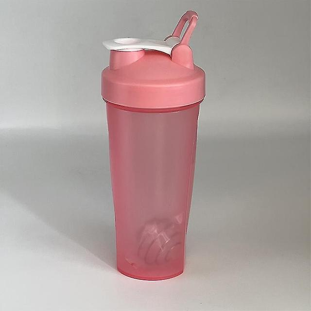 600ml Protein Shaker Bottle Protein Powder Shake Cup For Gym Ffitness Shaker Pink on Productcaster.