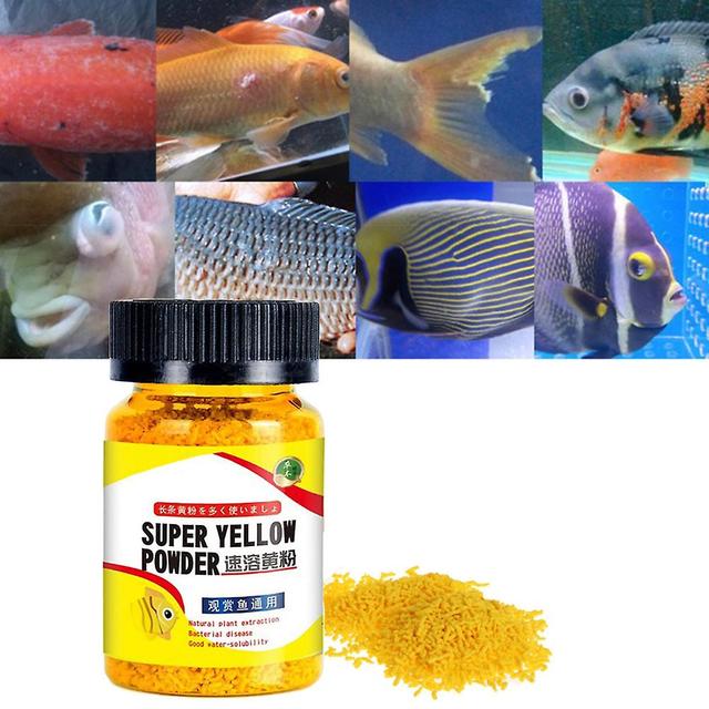 Yellow Powder for Preventing Infection in Ornamental Fish Instant Aquarium on Productcaster.