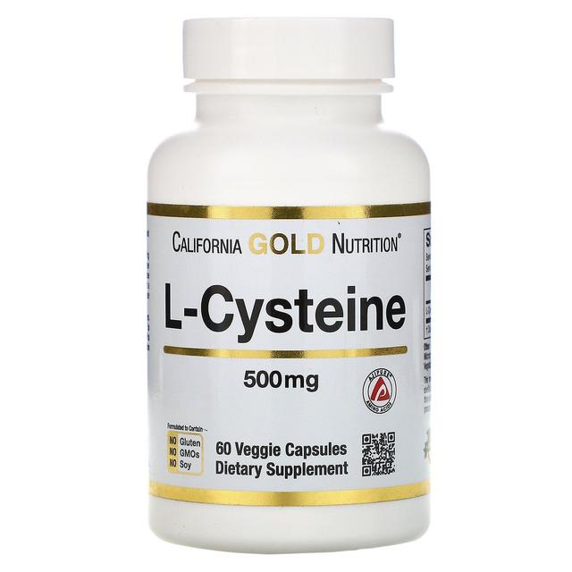 California Gold Nutrition, L-Cysteine, AjiPure, 500 mg, 60 Veggie Capsules on Productcaster.