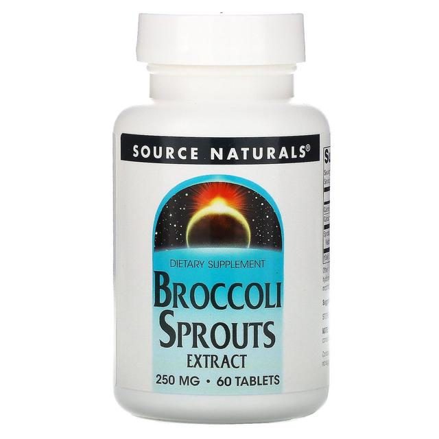 Source Naturals Kilde Naturals, Ekstrakt af broccolispirer, 250 mg, 60 tabletter on Productcaster.