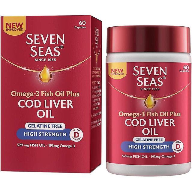 Seven Seas Omega-3 Fish Oil Plus Cod Liver Oil High Strength - 60 Capsules on Productcaster.