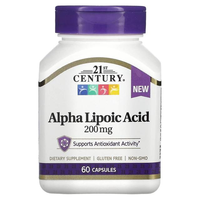 21st Century, Alpha Lipoic Acid, 200 mg, 60 kapslar on Productcaster.