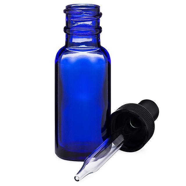 Prescribed For Life Cobalt Blue Glass Dropper Bottle - Boston Round Style with Child-Proof Glass Dropper Top, 2 oz on Productcaster.