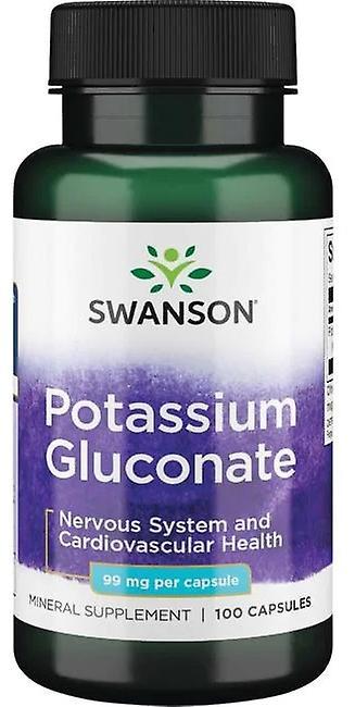 Swanson Potassium Gluconate 99 mg 100 Capsules on Productcaster.