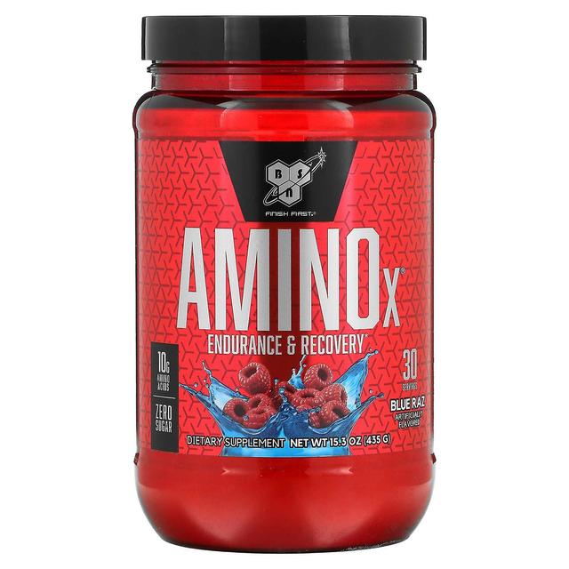 BSN, AminoX, Endurance & Recovery, Blue Raz, 15.3 oz (435 g) on Productcaster.