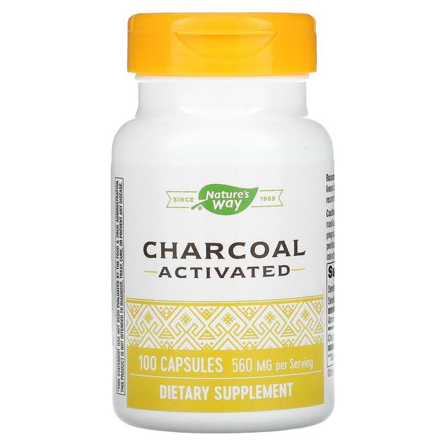 Nature's Way, Charcoal Activated, 280 mg, 100 Capsules on Productcaster.