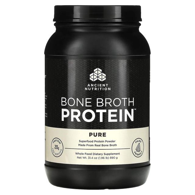 Dr. Axe / Ancient Nutrition, Bone Broth Protein, Pure, 1.96 lbs (890 g) on Productcaster.