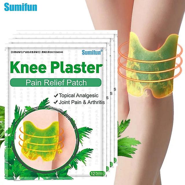 Coscelia 24pcs=2bagswormwood Knee Pain Patch Herbal Extract Joint Arthritis Sticker Swelling Bruise Sprain Body Plaster Health Care D2954 on Productcaster.