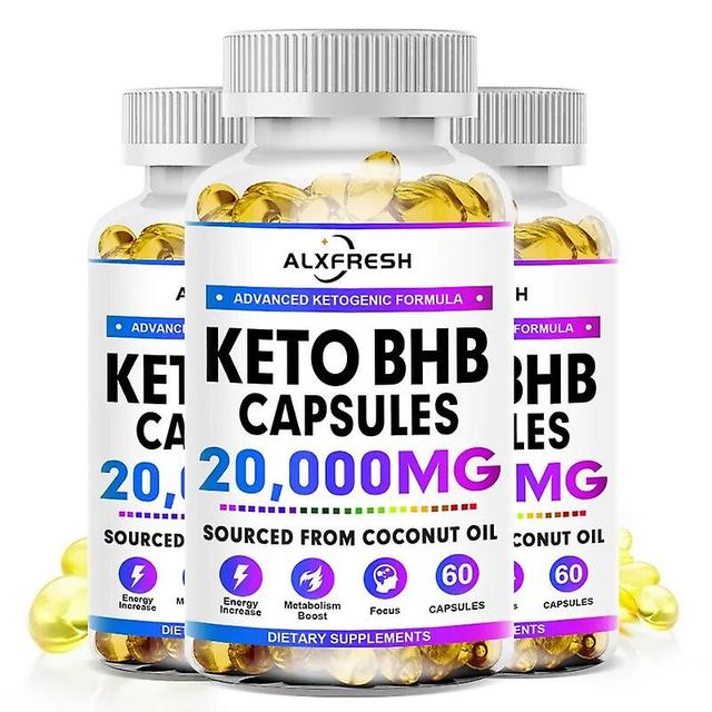 Eccpp Fast Slimming Pills 100% Organic Keto Detox Capsule For Flat Belly Deep Clean&detox Provide Energy Fat Burner Lose Weight Diet 3X Bottle 60pcs on Productcaster.