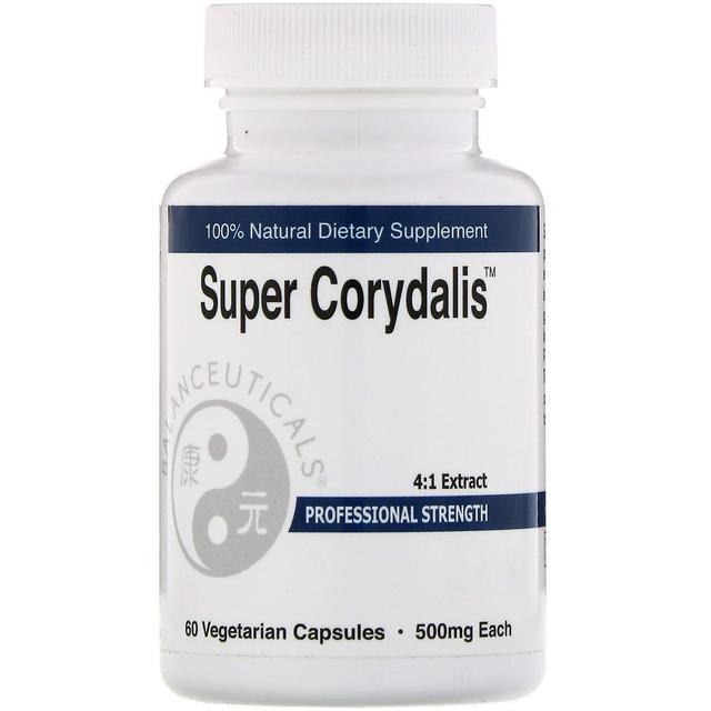 Balanceuticals, Super Corydalis, Professional Strength, 500 mg, 60 Wegetariańska Ca on Productcaster.