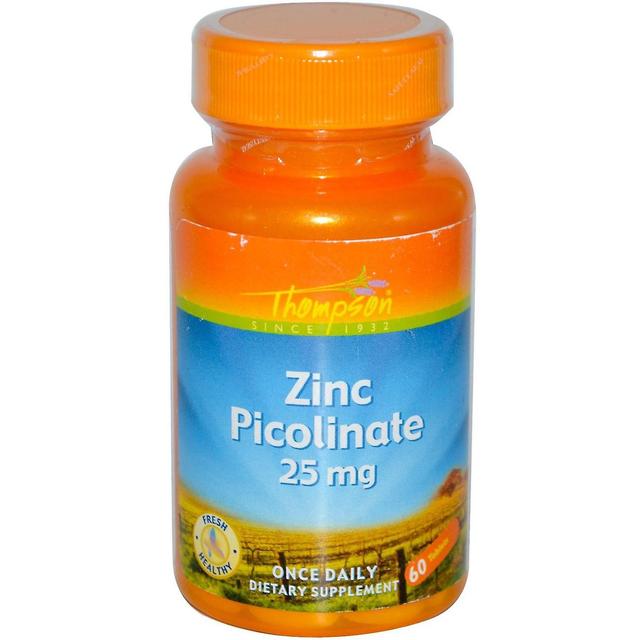 Thompson, Zinc Picolinate, 25 mg, 60 Tablets on Productcaster.