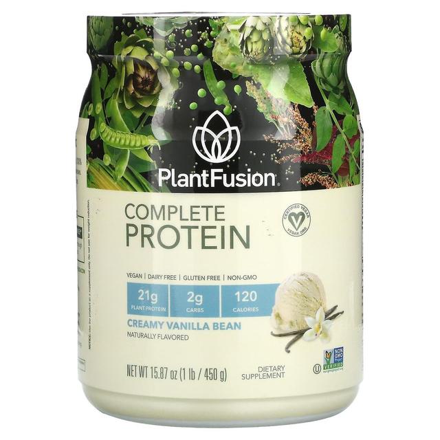 PlantFusion, Proteine complete, baccello di vaniglia cremoso, 1 lb (450 g) on Productcaster.