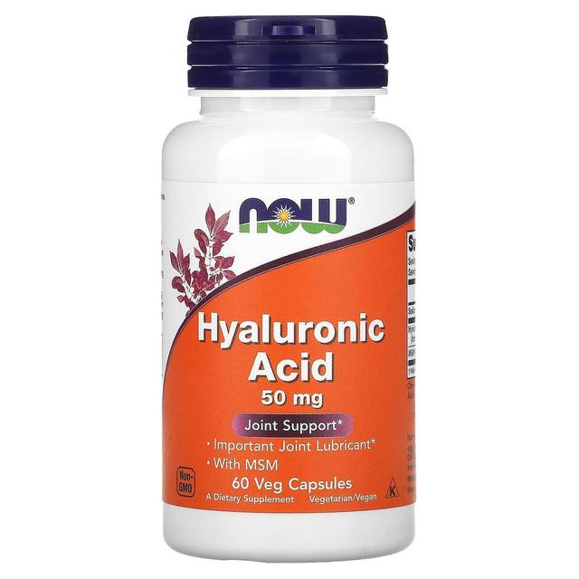 NOW Foods, Hyaluronic Acid, 50 mg, 60 Veg Capsules on Productcaster.