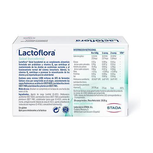 Lactoflora Oral health 30 chewable tablets (Mint) on Productcaster.