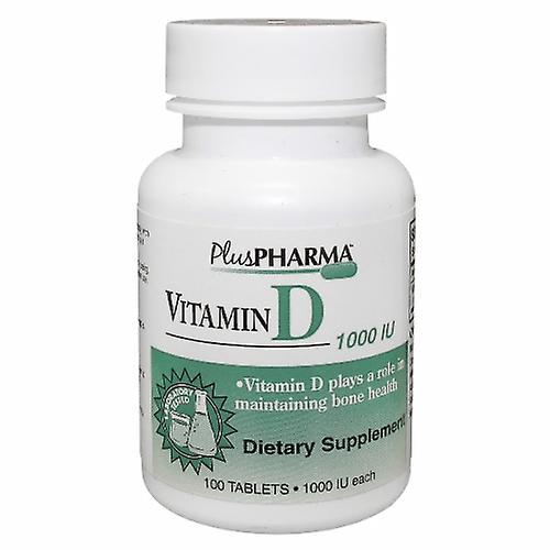 Plus Pharma Vitamin D, 1000 IU 100 Tabs (Pack of 3) on Productcaster.