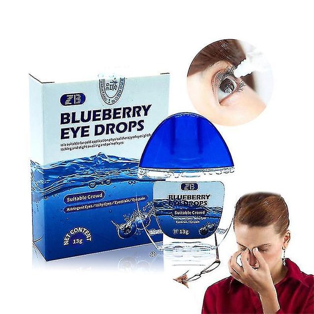 Youlaicai Blueberry Lutein Eye Drop Relieves Red Blood Dry Eyes Discomfort Removal Fatigue Health Care Dressing on Productcaster.