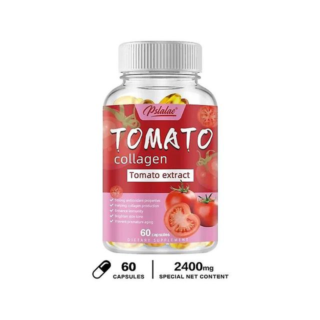 Eccpp Tomato Collagen Capsules - Rich In Vitamins, Firm Skin, Enhance Immunity, Brighten Skin Tone, Anti-aging 60 Capsules on Productcaster.