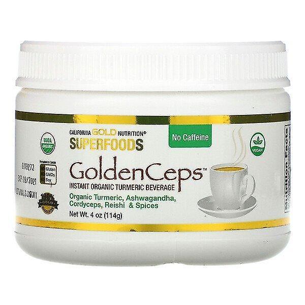 California Gold Nutrition, GoldenCeps, Organic Turmeric with Adaptogens, 4 oz (114 g) on Productcaster.