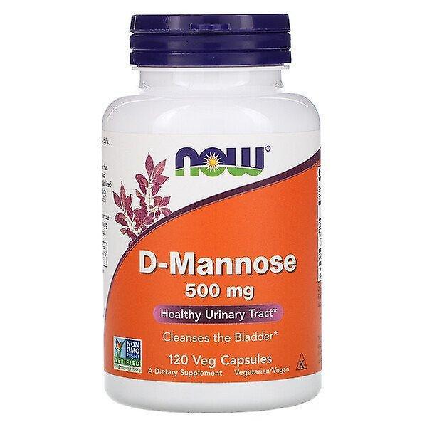 NOW Foods Nu Livsmedel, D-Mannos, 500 mg, 120 Veg Kapslar on Productcaster.