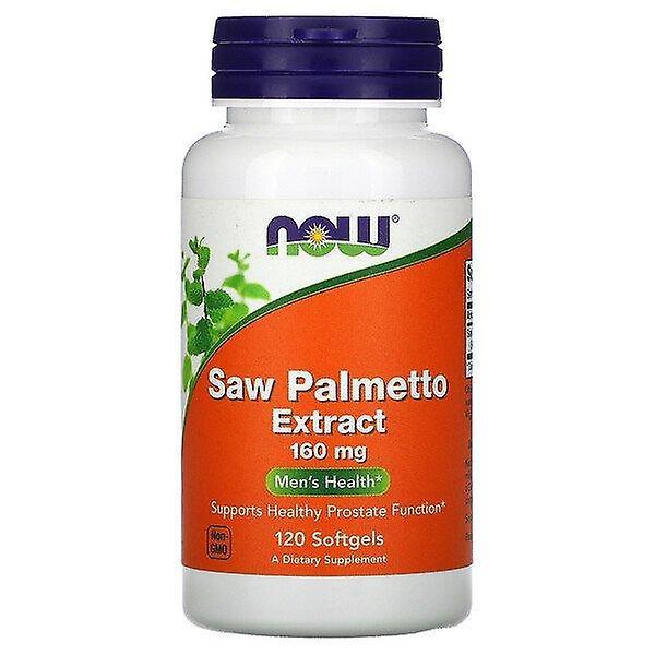 NOW Foods Nu Fødevarer, Saw Palmetto ekstrakt, 160 mg, 120 Softgels on Productcaster.